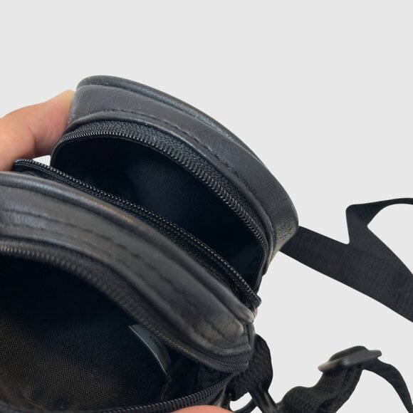 Vintage Samsonite Mini Camera Bag Crossbody Travel Pouch Black Vinyl 00s - Picture 6 of 10